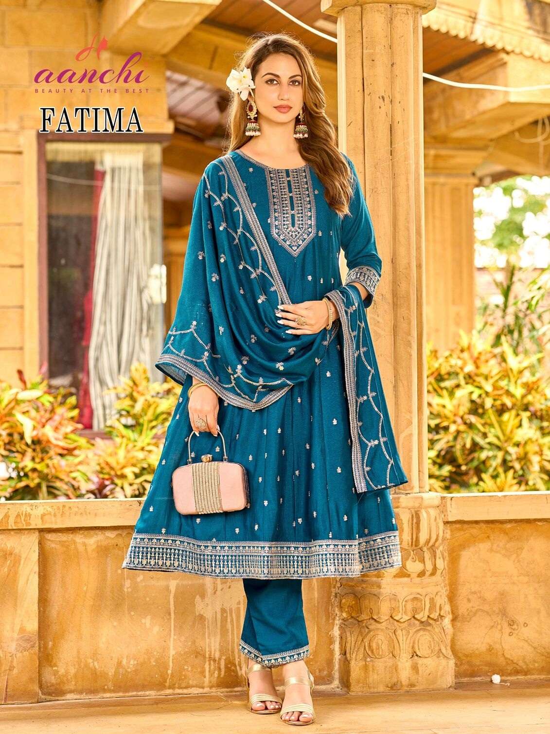FATIMA BY AANCHI IN VICHITRA SILK WITH FANCY DUPATTA AND EMBROIDERY WORK