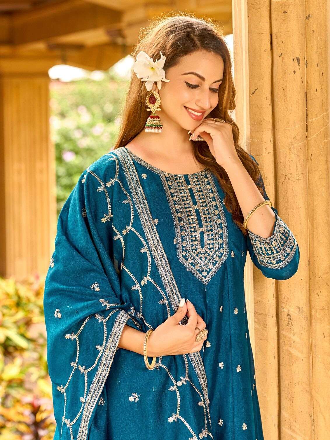 FATIMA BY AANCHI IN VICHITRA SILK WITH FANCY DUPATTA AND EMBROIDERY WORK