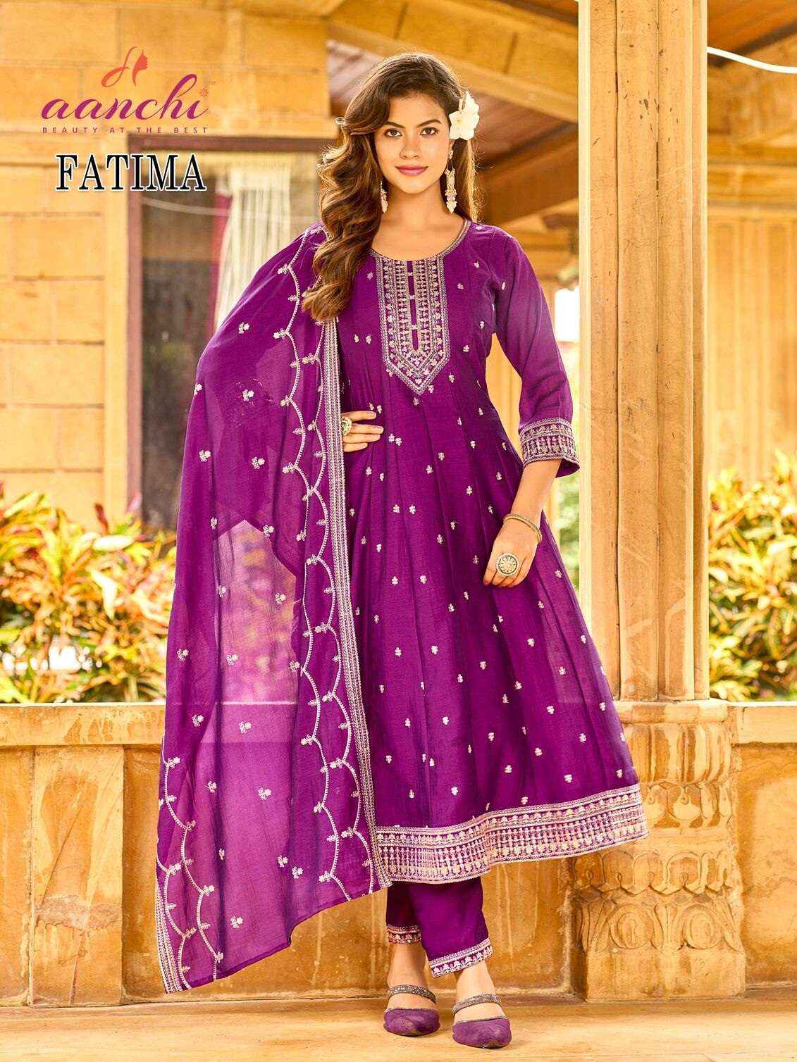 FATIMA BY AANCHI IN VICHITRA SILK WITH FANCY DUPATTA AND EMBROIDERY WORK