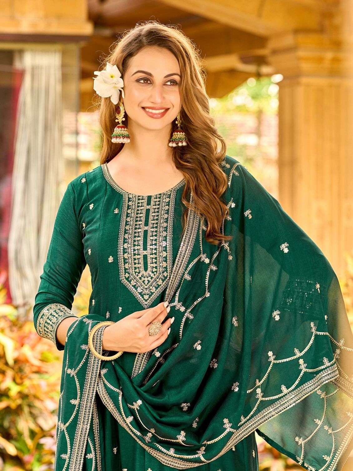 FATIMA BY AANCHI IN VICHITRA SILK WITH FANCY DUPATTA AND EMBROIDERY WORK