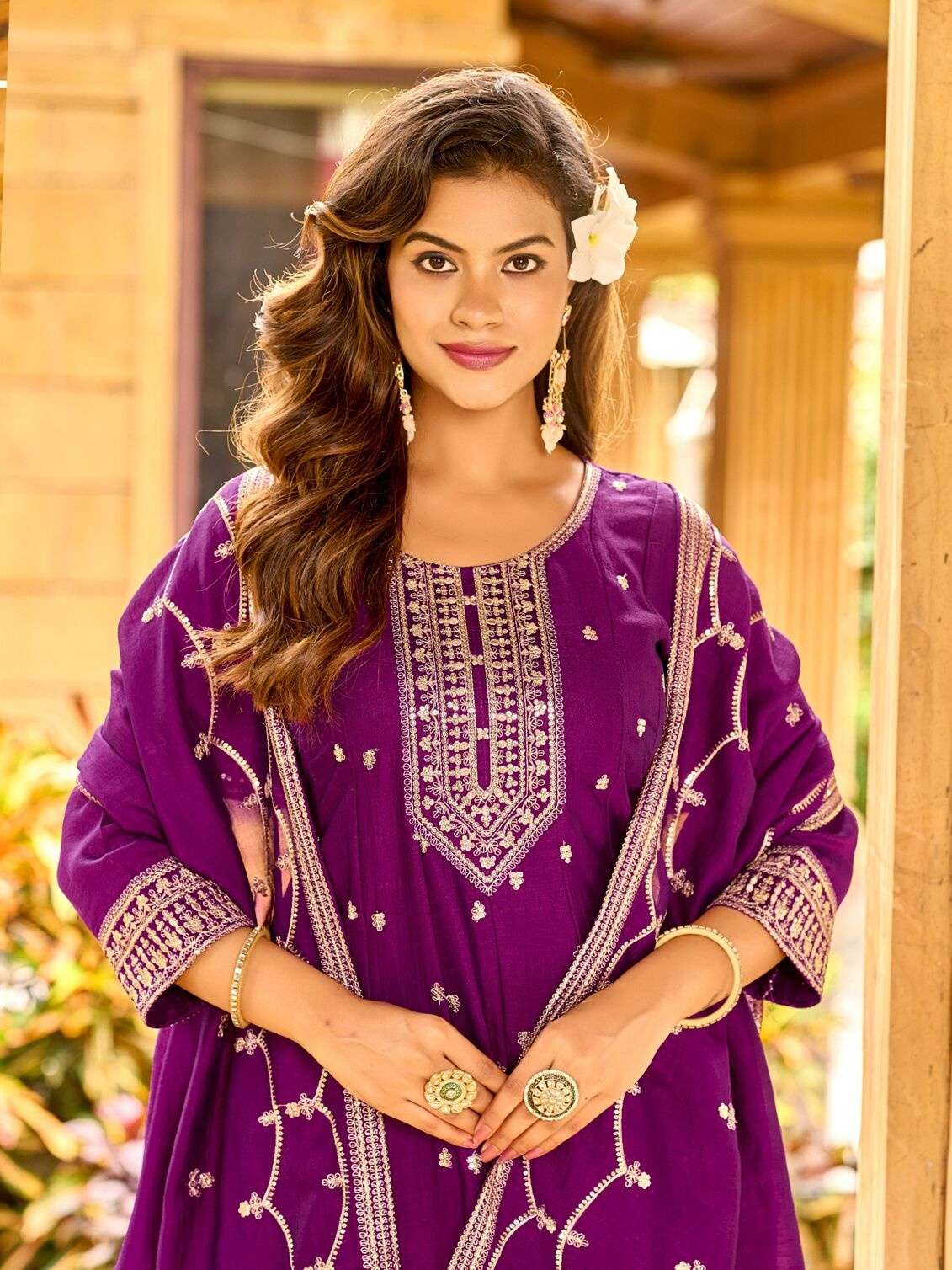 FATIMA BY AANCHI IN VICHITRA SILK WITH FANCY DUPATTA AND EMBROIDERY WORK
