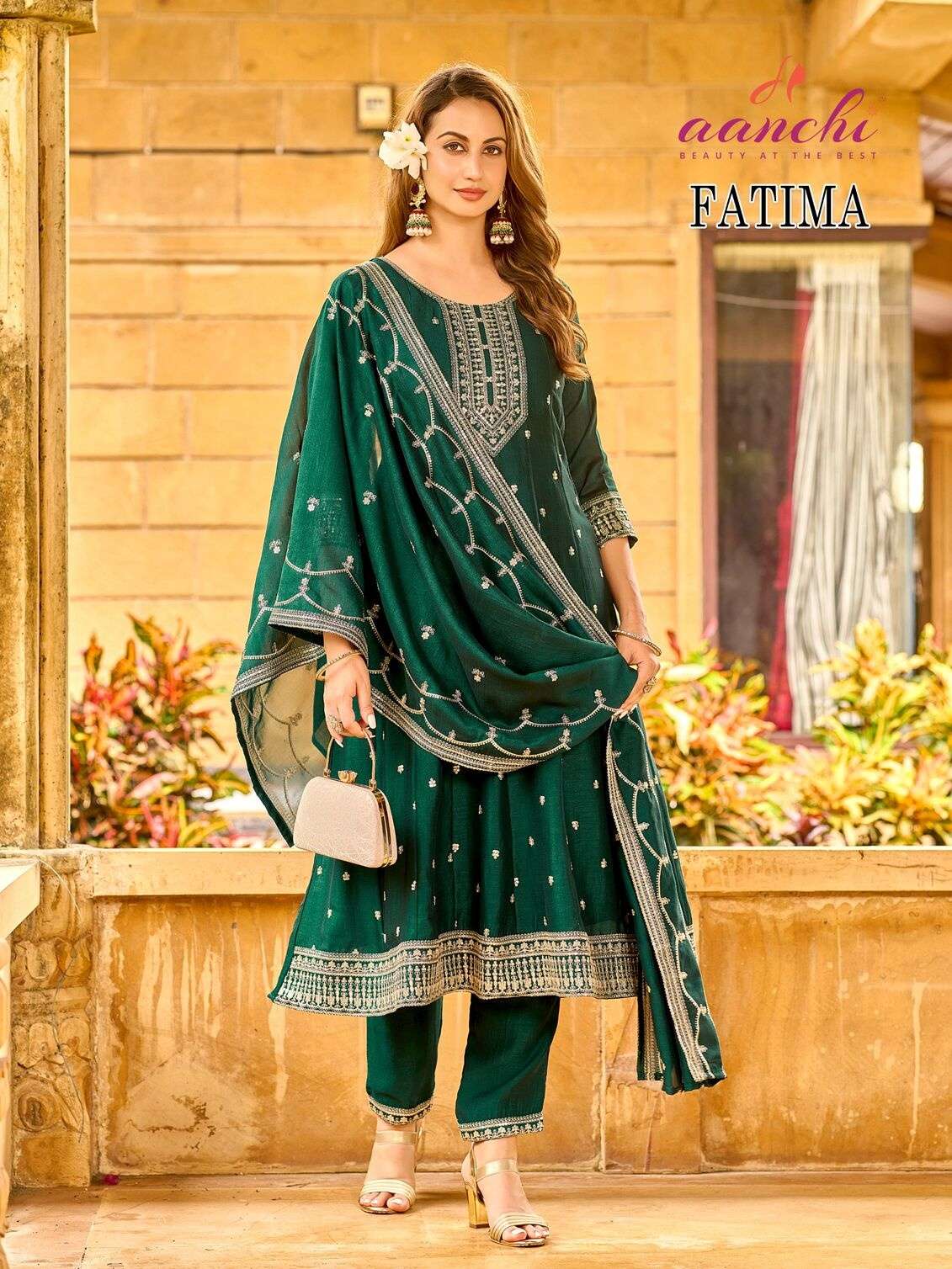 FATIMA BY AANCHI IN VICHITRA SILK WITH FANCY DUPATTA AND EMBROIDERY WORK