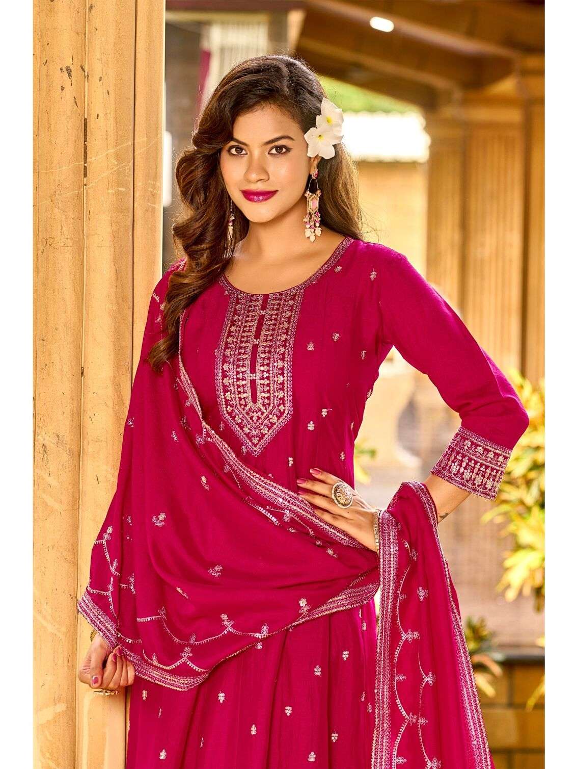 FATIMA BY AANCHI IN VICHITRA SILK WITH FANCY DUPATTA AND EMBROIDERY WORK