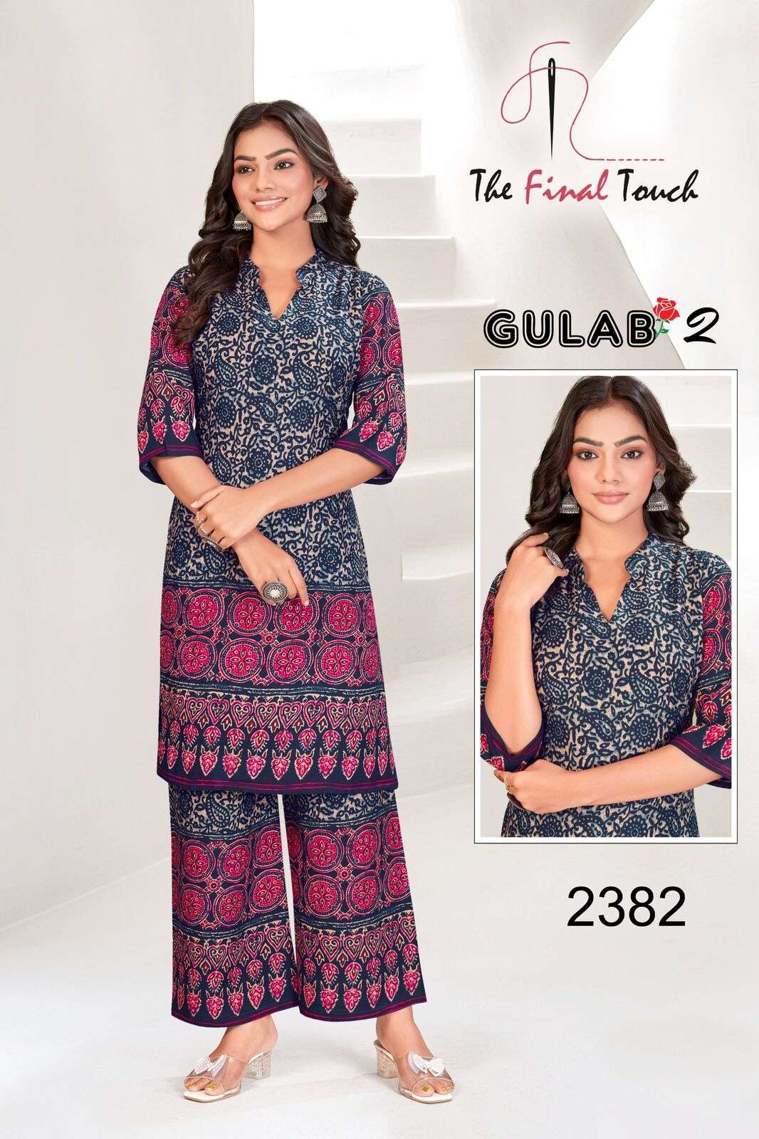 GULAB VOL-2 BY THE FINAL TOUCH IN DESIGNER RAYON PRINT CO-ORD SET 