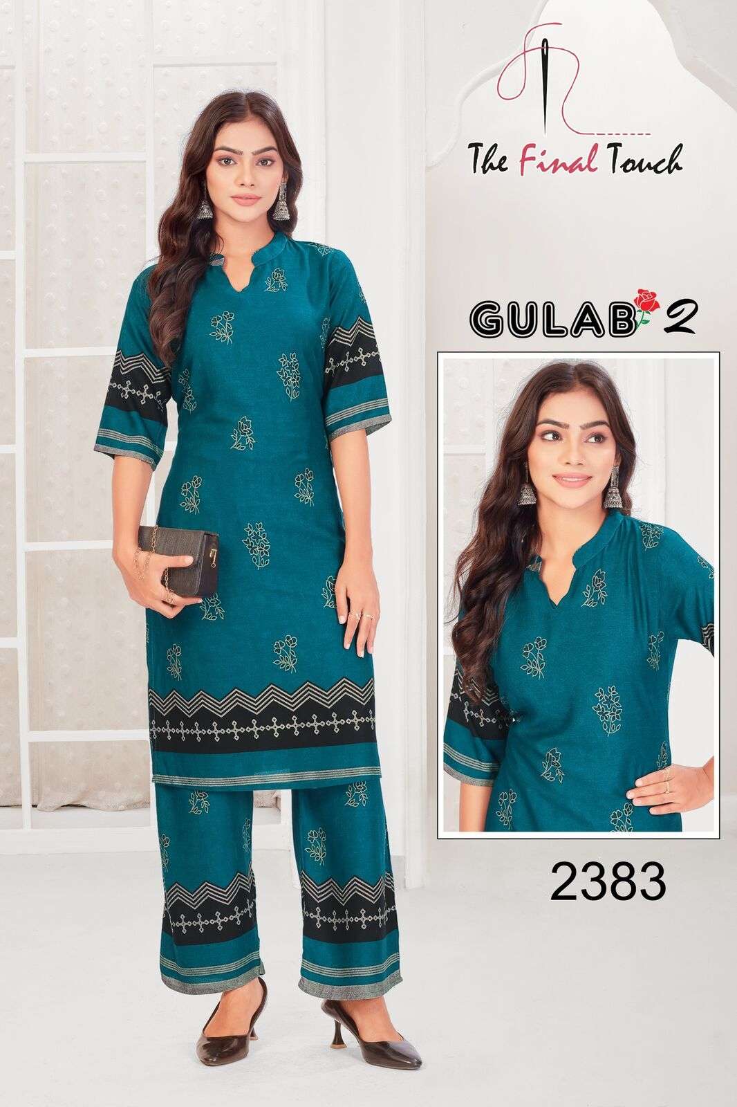 GULAB VOL-2 BY THE FINAL TOUCH IN DESIGNER RAYON PRINT CO-ORD SET 