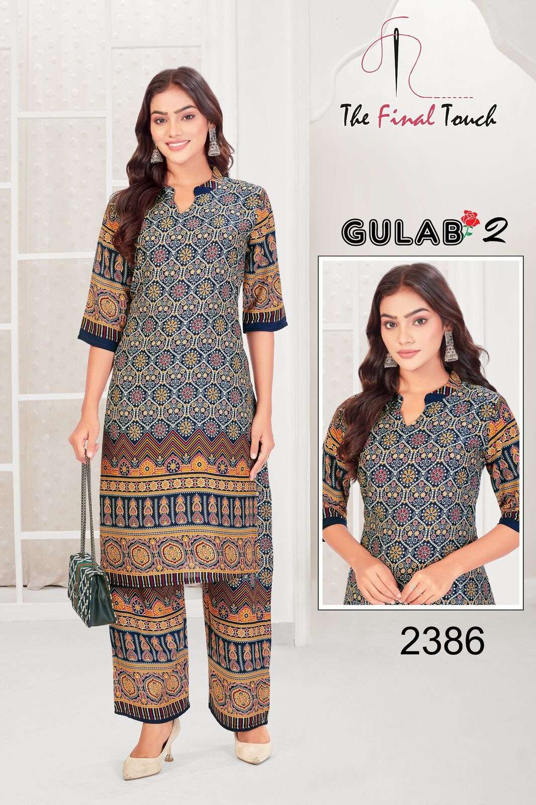 GULAB VOL-2 BY THE FINAL TOUCH IN DESIGNER RAYON PRINT CO-ORD SET 