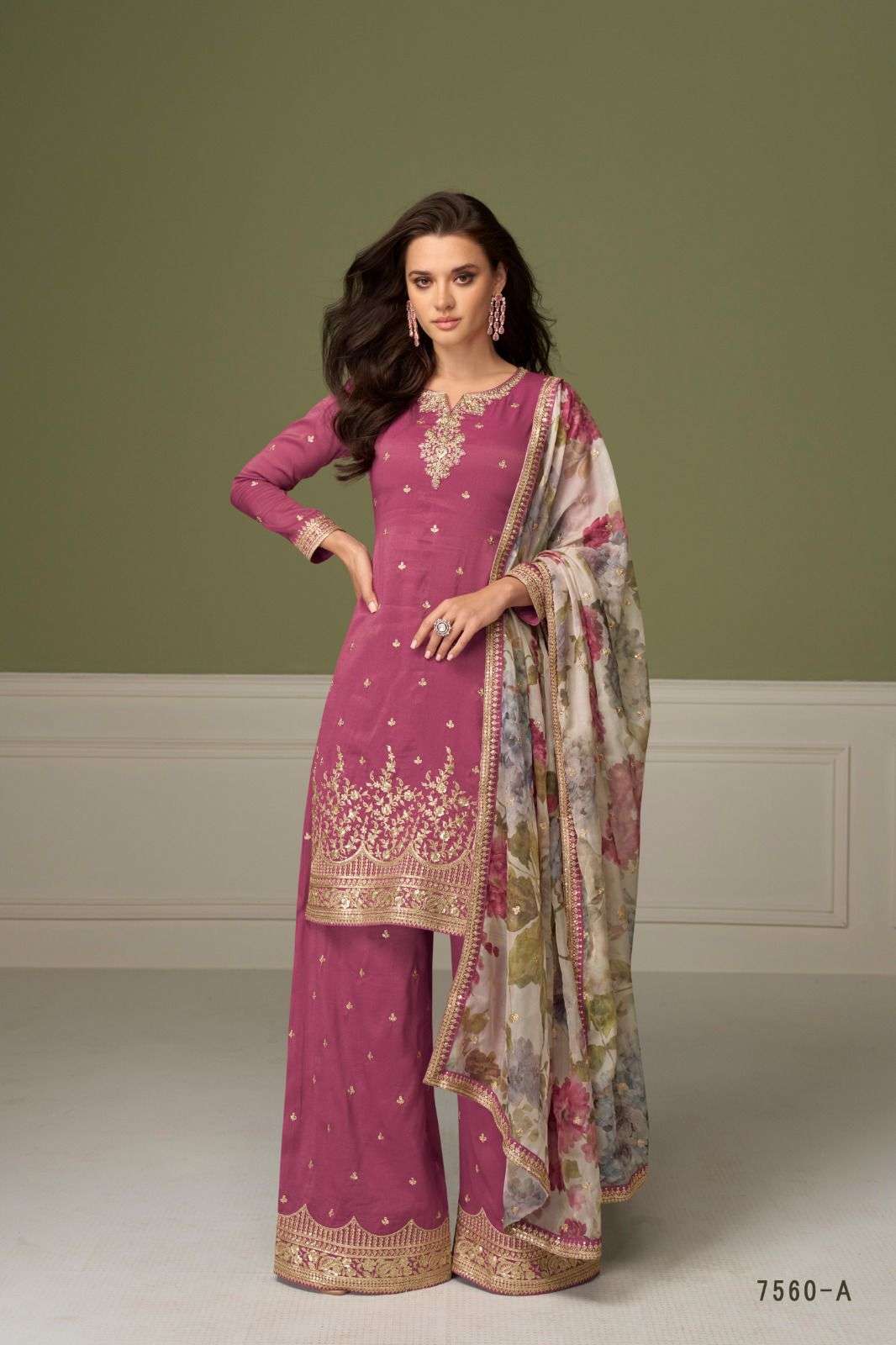 GULNAAZ BY GULKAYRA DESIGNER IN REAL SIMER SILK WITH EMBROIDERY WORK 
