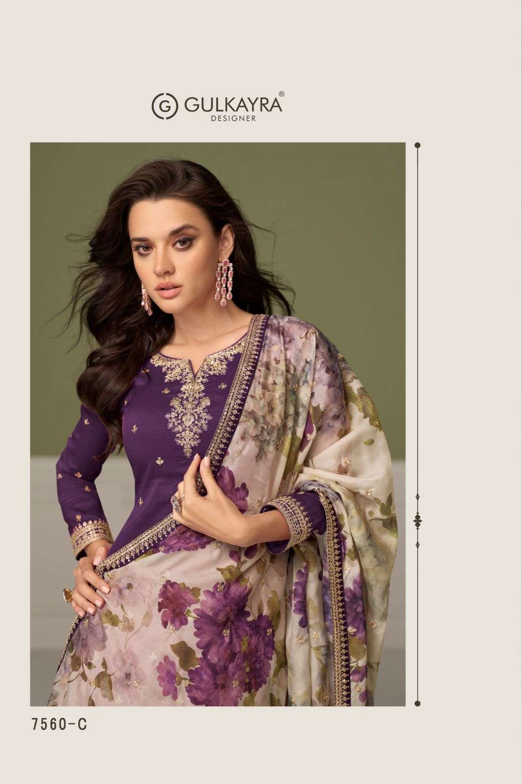 GULNAAZ BY GULKAYRA DESIGNER IN REAL SIMER SILK WITH EMBROIDERY WORK 