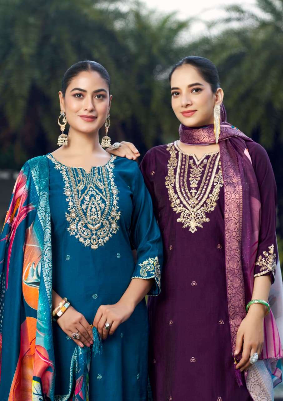 HEER BY WOODEE IN PREMIUM VISCOSE VATICAN STRAIGHT CUT 3 PCS CONCEPT 