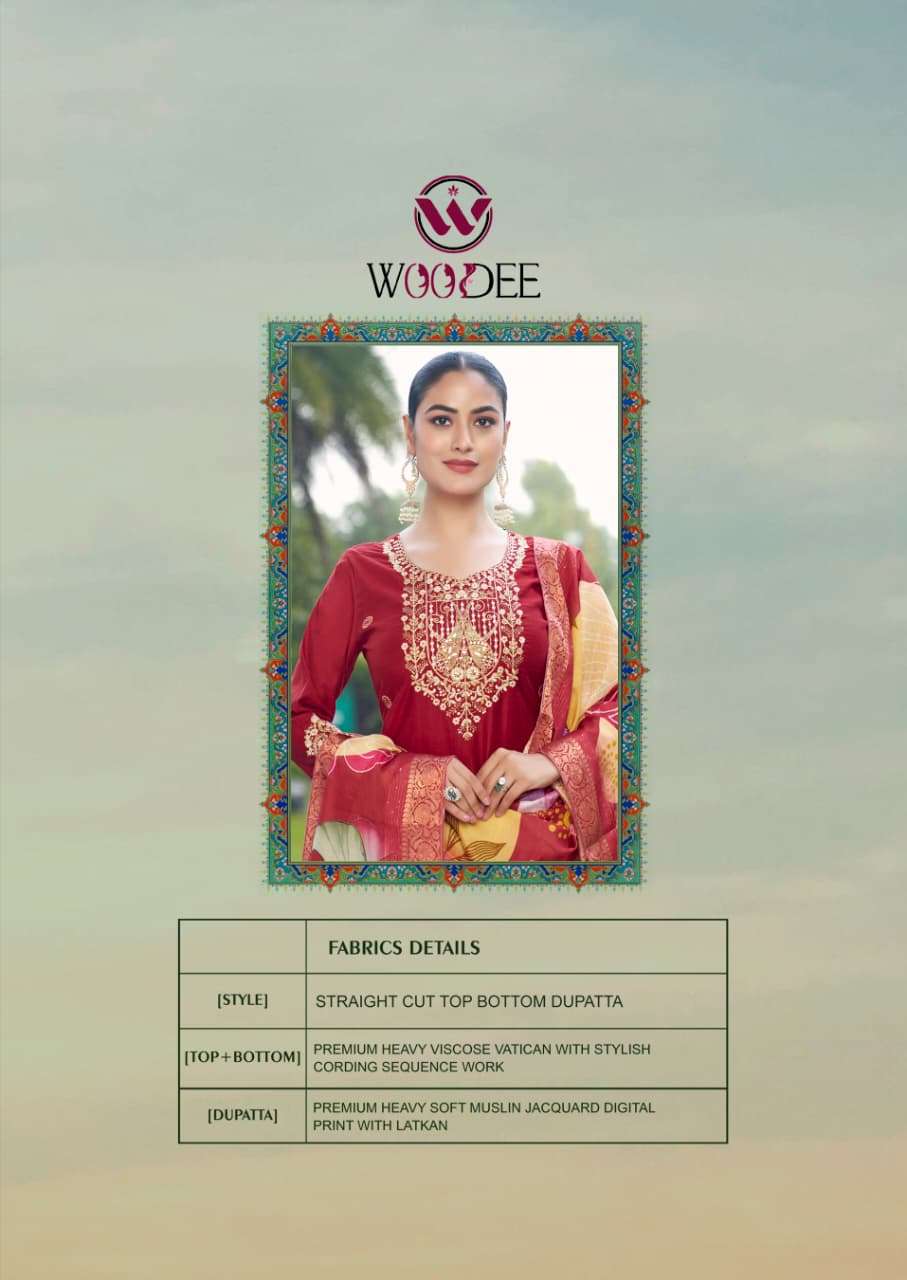 HEER BY WOODEE IN PREMIUM VISCOSE VATICAN STRAIGHT CUT 3 PCS CONCEPT 