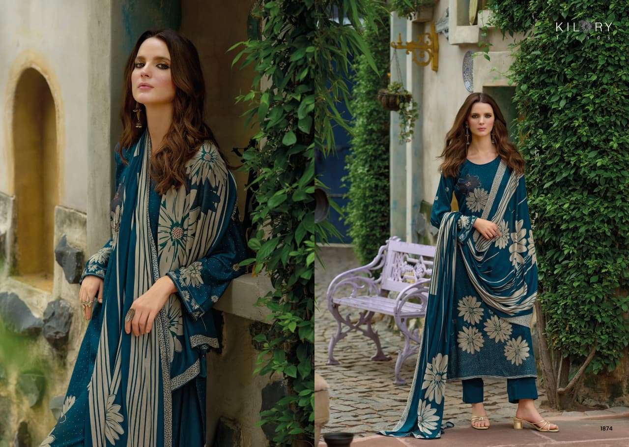 ILARA BY KILORY TRENDS IN PURE VISCOSE PASHMINA DIGITAL FOIL PRINT WITH EMBROIDERY