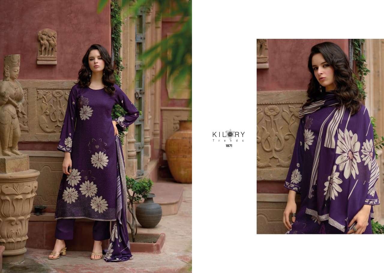 ILARA BY KILORY TRENDS IN PURE VISCOSE PASHMINA DIGITAL FOIL PRINT WITH EMBROIDERY