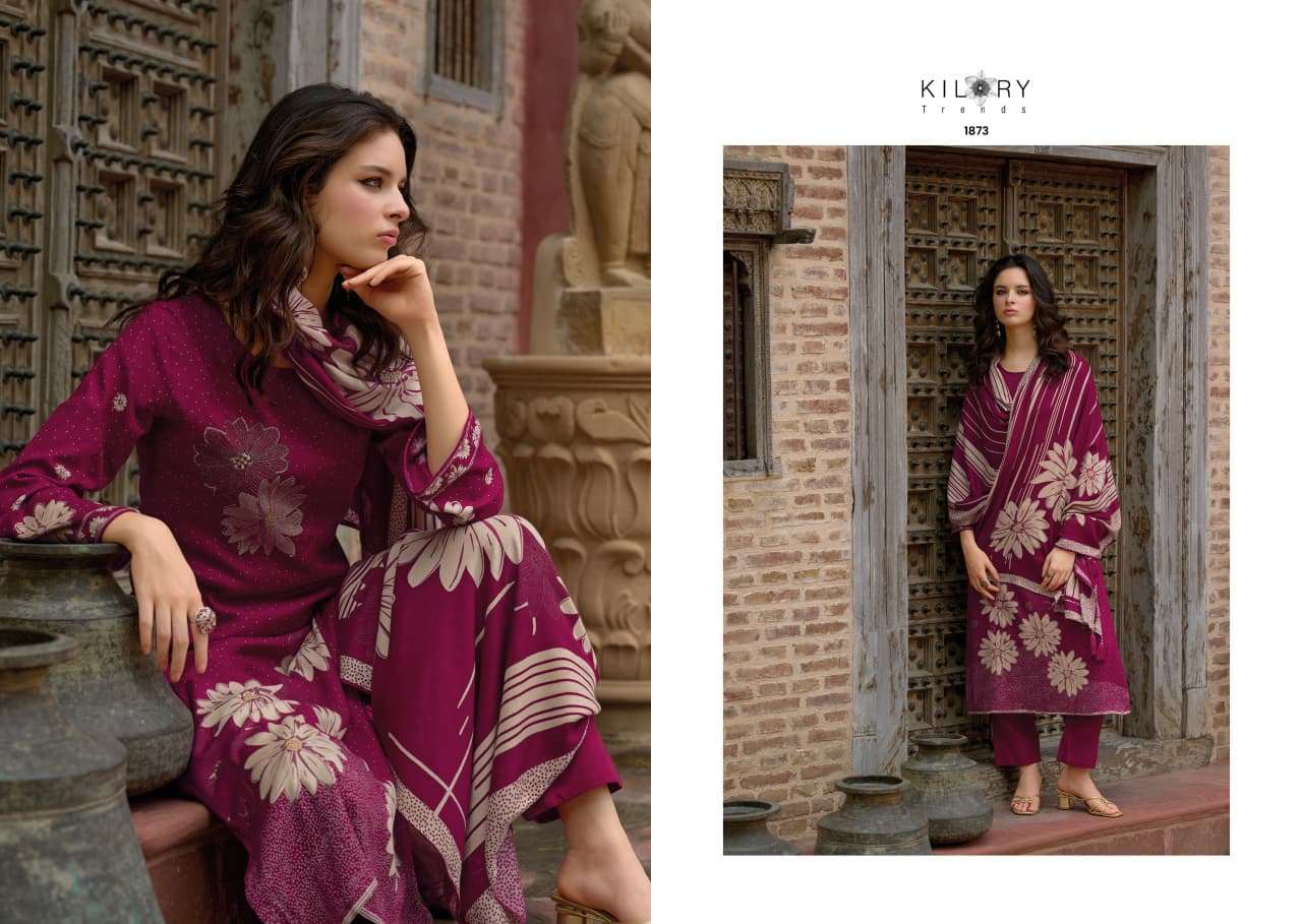 ILARA BY KILORY TRENDS IN PURE VISCOSE PASHMINA DIGITAL FOIL PRINT WITH EMBROIDERY