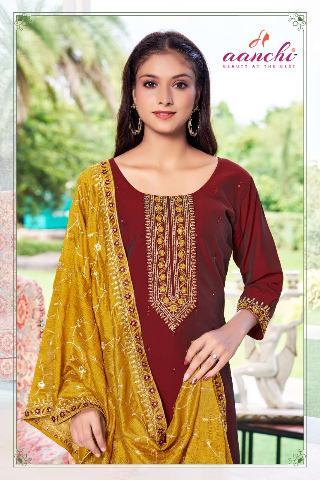 IMANI-2 BY AANCHI IN RANGEELA SILK WITH VICHITRA SILK FANCY DUPATTA WORK 