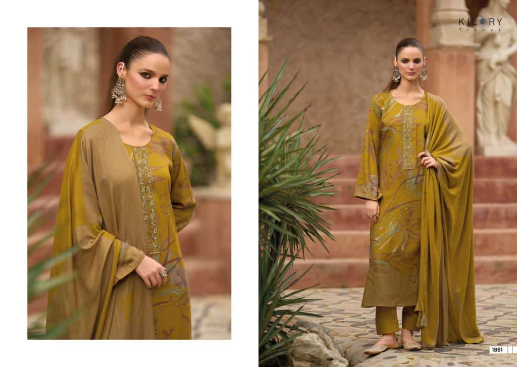 ISHARAT BY KILORY TRENDS IN PURE VISCOSE PASHMINA DIGITAL FOIL PRINT WITH EMBROIDERY WORK 