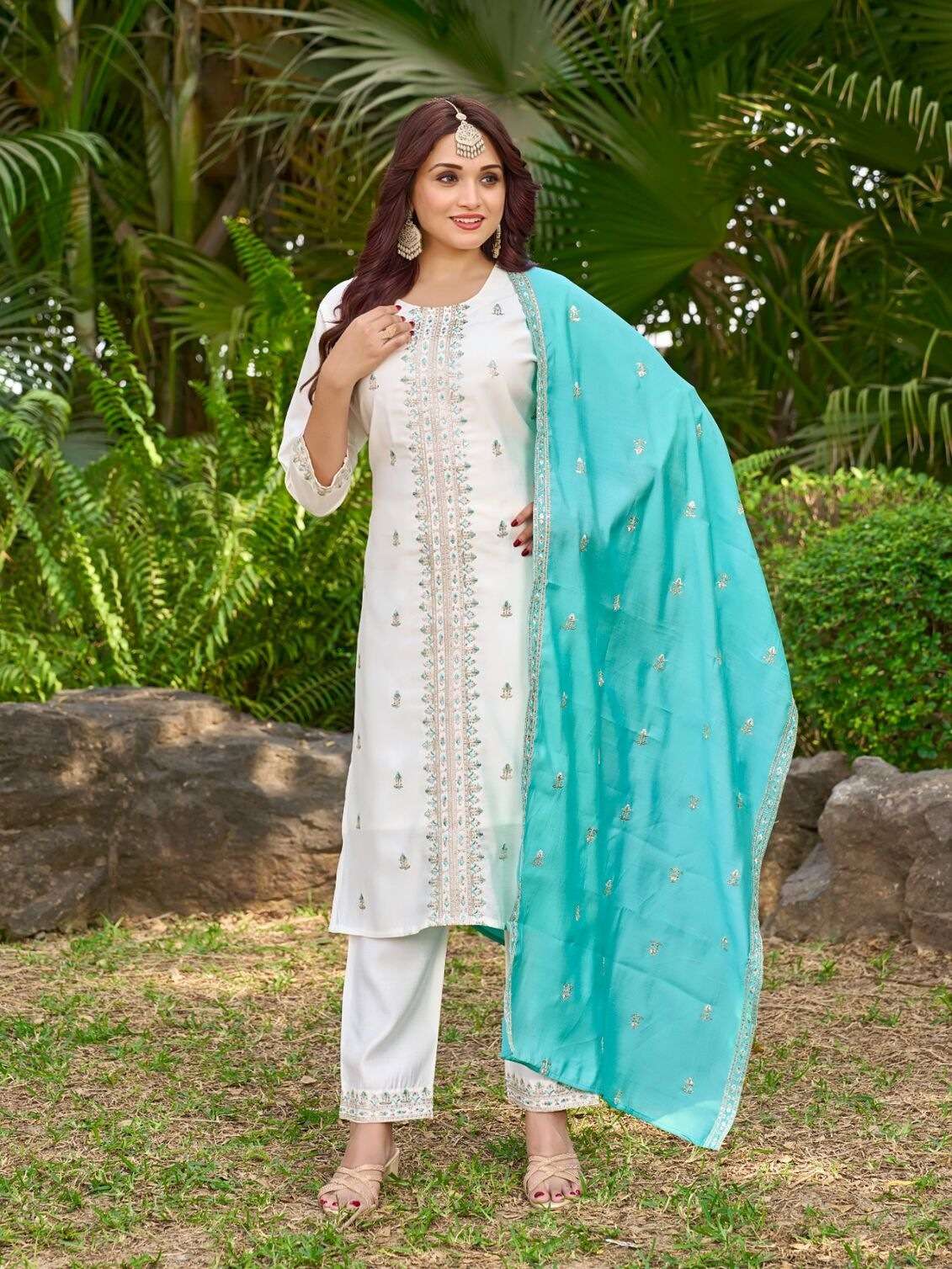 JAGVI BY AANCHI IN ROMAN SILK WITH FANCY DUPATTA WORK STRAIGHT CONCEPT 