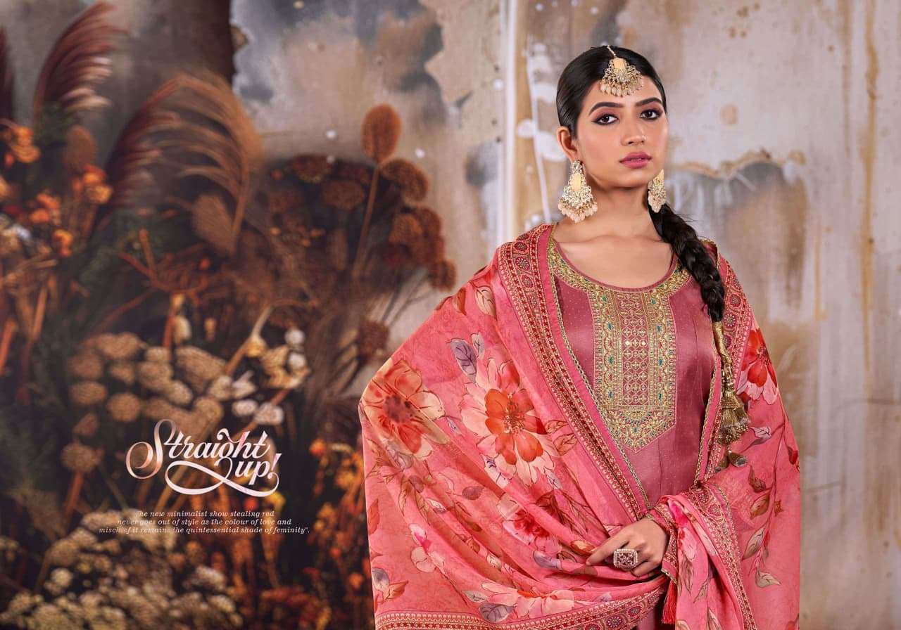 JASHMINE BY RANGOON IN SILK BUTTI WITH FANCY HANDWORK AND FULL INNER 