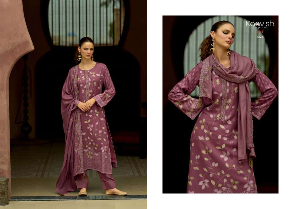 KANIKA BY KILORY TRENDS IN PURE VISCOSE PASHMINA DIGITAL FOIL PRINT WITH EMBROIDERY WORK 