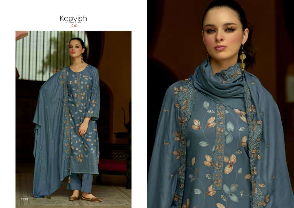 KANIKA BY KILORY TRENDS IN PURE VISCOSE PASHMINA DIGITAL FOIL PRINT WITH EMBROIDERY WORK 