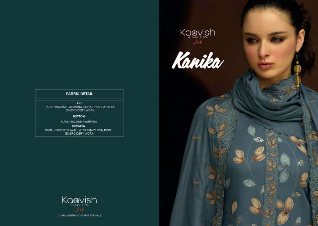 KANIKA BY KILORY TRENDS IN PURE VISCOSE PASHMINA DIGITAL FOIL PRINT WITH EMBROIDERY WORK 