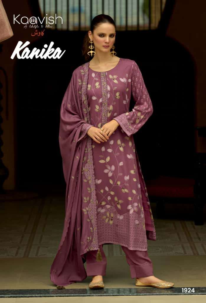 KANIKA BY KILORY TRENDS IN PURE VISCOSE PASHMINA DIGITAL FOIL PRINT WITH EMBROIDERY WORK 