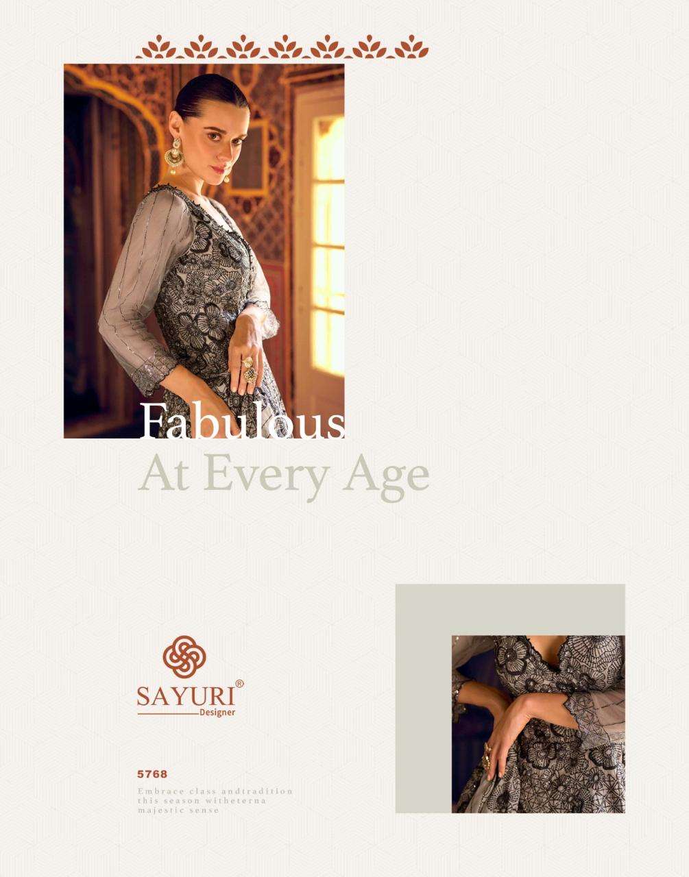 KARISHMA BY SAYURI DESIGNER IN VISCOS SIMAR JACQUARD SILK WITH EMBROIDERED GOWNS 