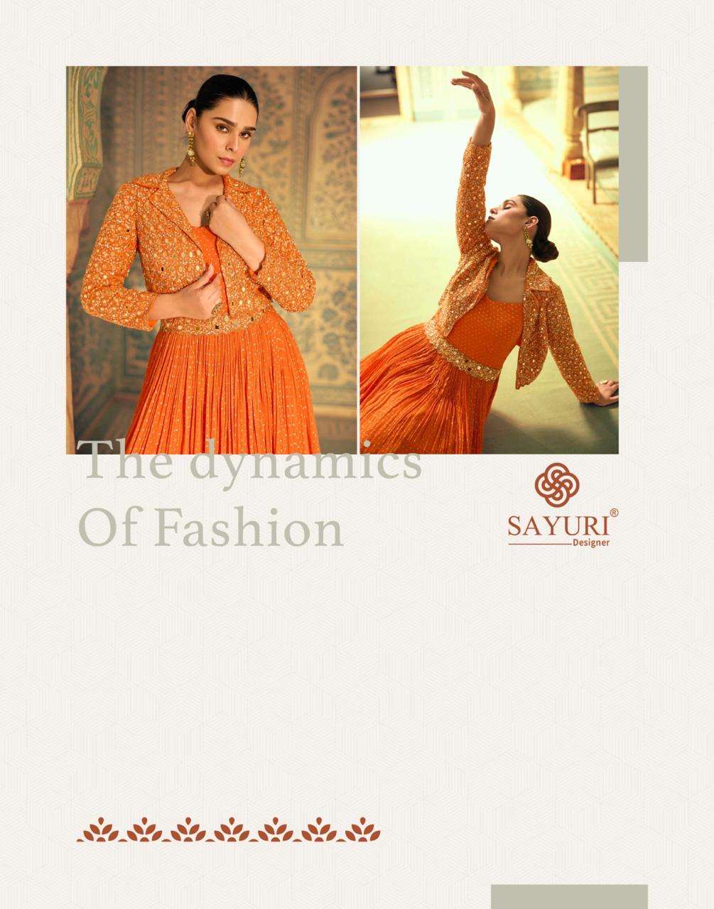 KARISHMA BY SAYURI DESIGNER IN VISCOS SIMAR JACQUARD SILK WITH EMBROIDERED GOWNS 