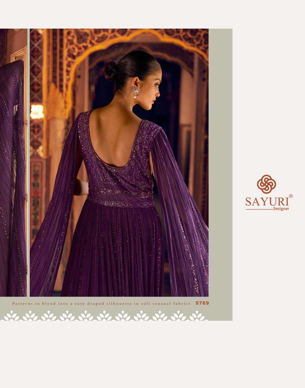 KARISHMA BY SAYURI DESIGNER IN VISCOS SIMAR JACQUARD SILK WITH EMBROIDERED GOWNS 