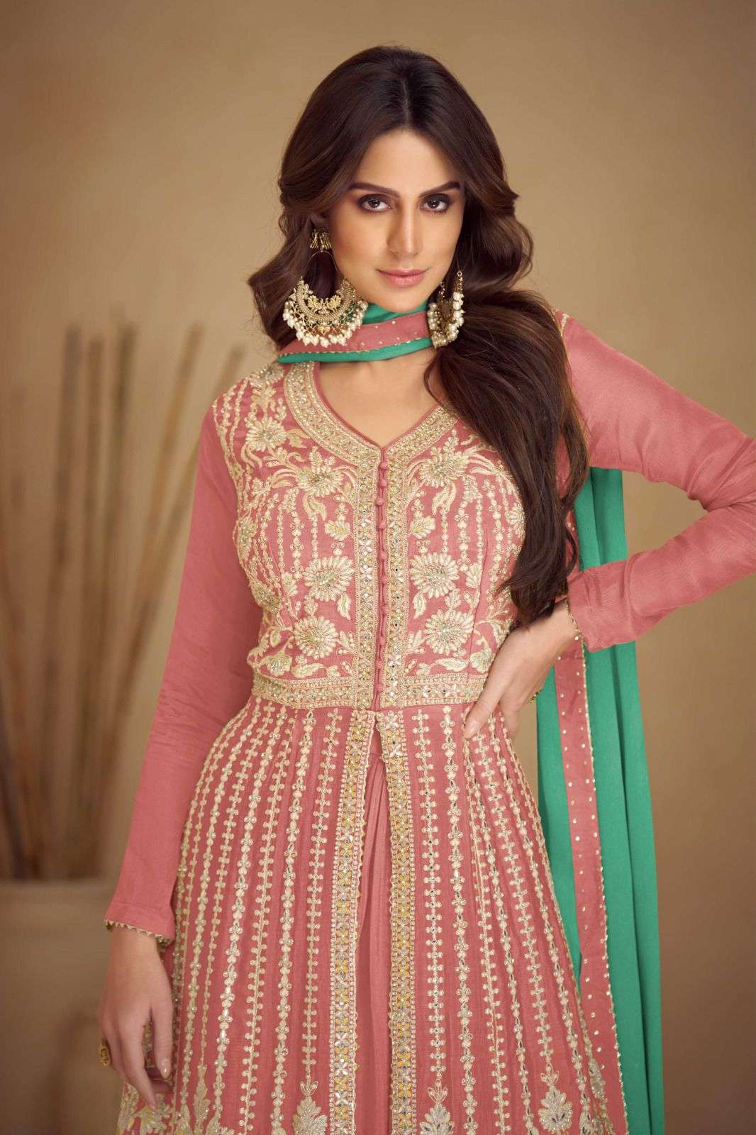 KASHVI BY GULKAYRA DESIGNER IN REAL CHINON SILK WITH EMBROIDERY WORK 