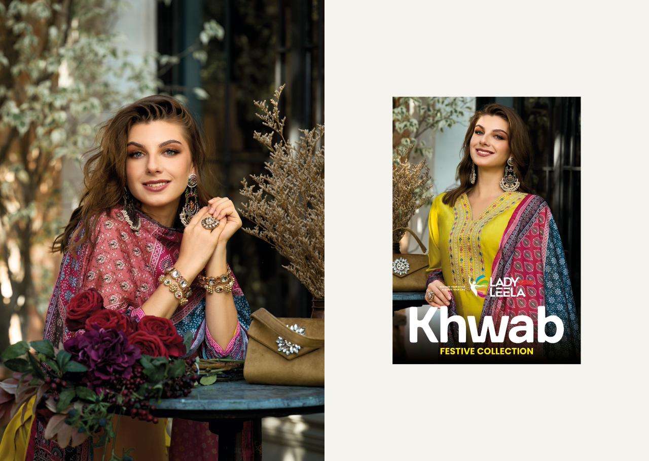 KHWAB BY LADY LEELA IN VISCOSE SILK FABRICS KURTI WITH DESIGNER EMBROIDERY WORK 