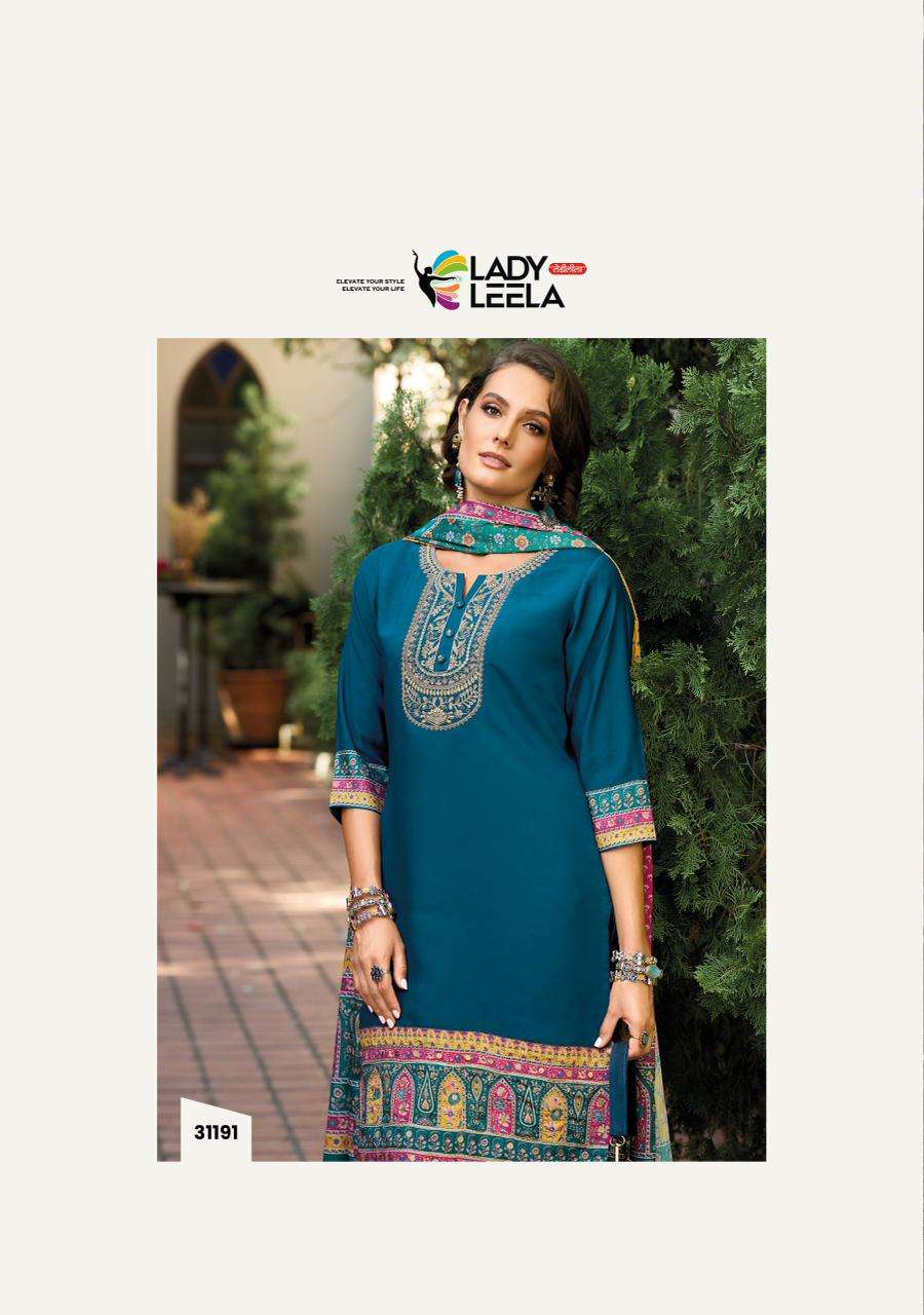 KHWAB BY LADY LEELA IN VISCOSE SILK FABRICS KURTI WITH DESIGNER EMBROIDERY WORK 