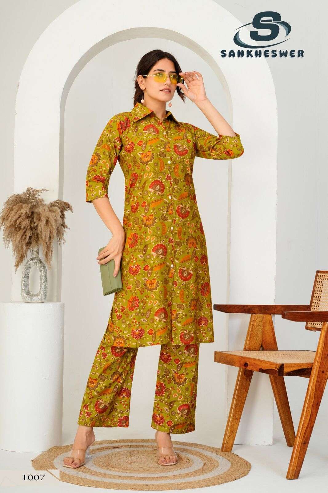 KITKET VOL-1 BY SANKHESWER IN VERTICAN FOIL DECHARGE PRINT COMBO PACKING 