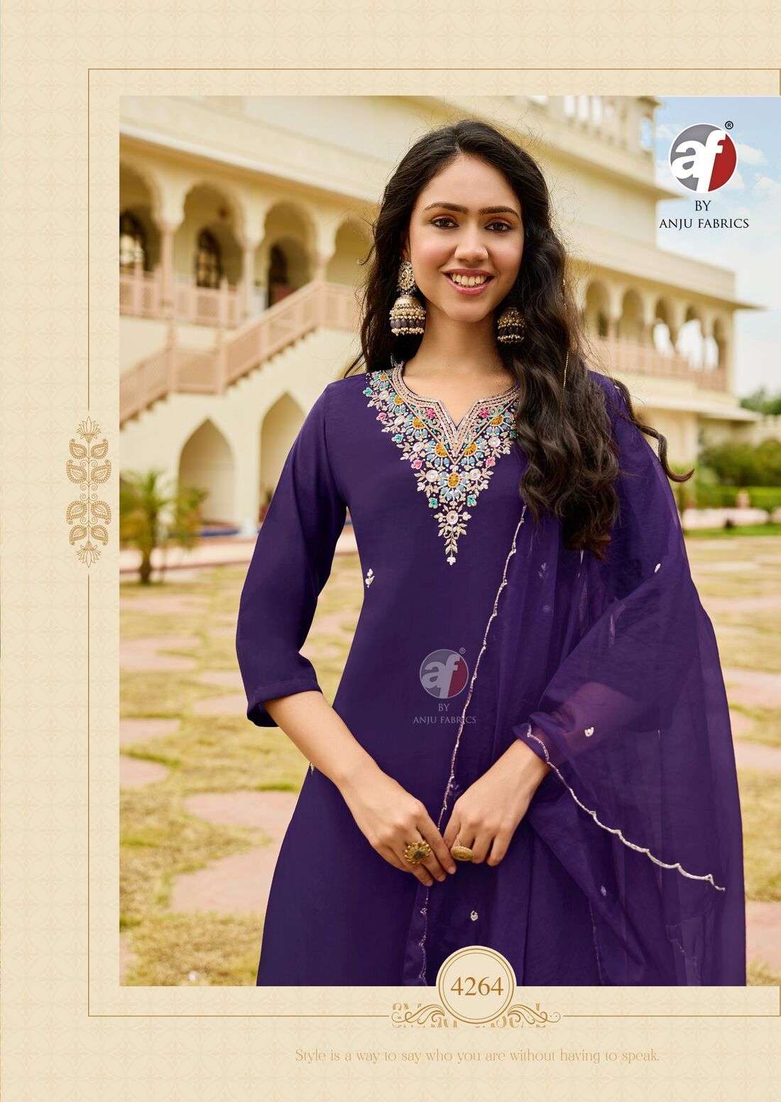 MAYRA VOL-7 BY ANJU FABRICS IN MODAL SILK KURTI PANT WITH DUPATTA FOR THIS FESTIVE LOOK