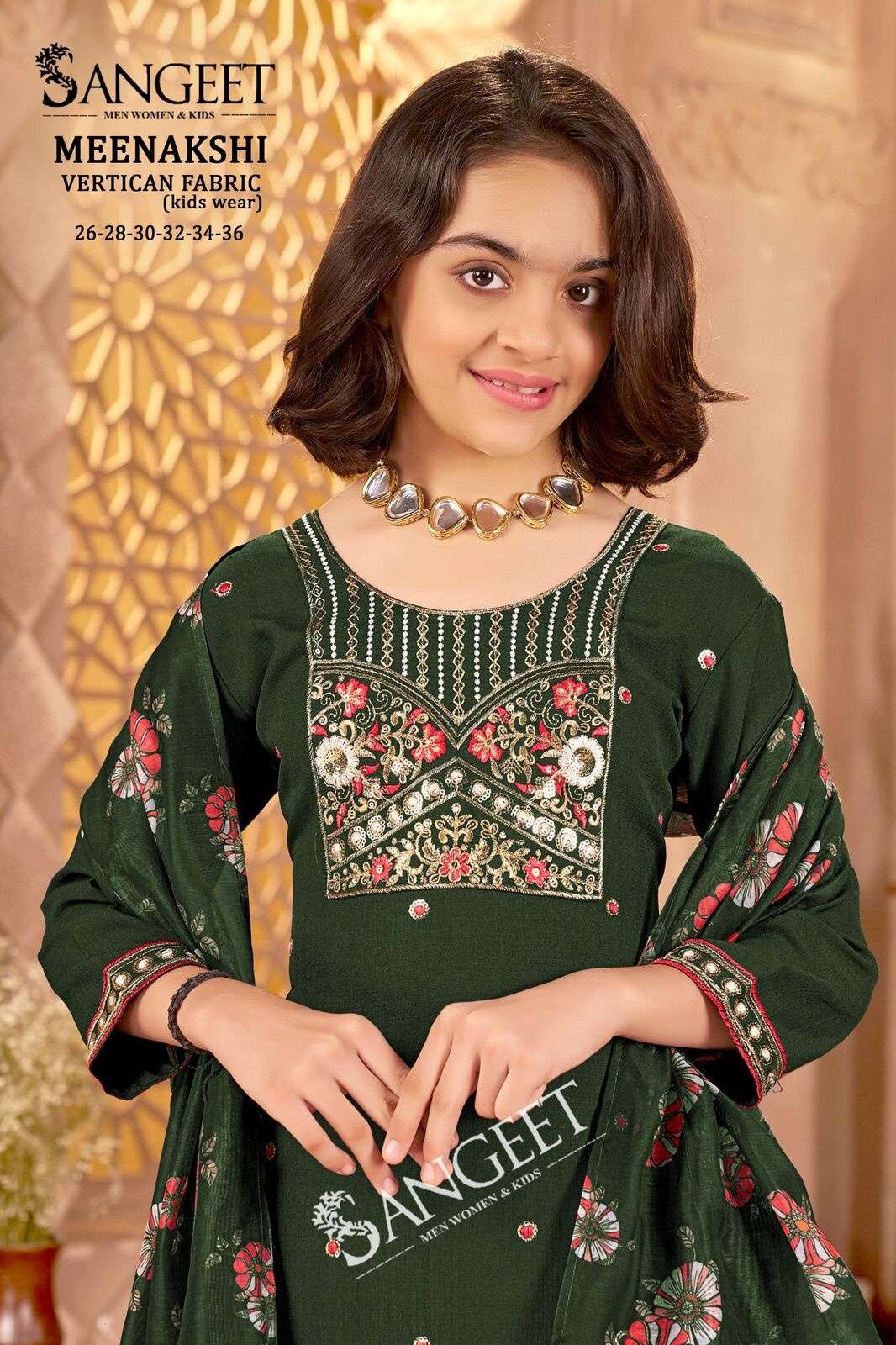 MEENAKSHI BY SANGEET IN HEAVY VATICAN FABRIC WITH MULTI EMBROIDERY SEQUENCE WORK