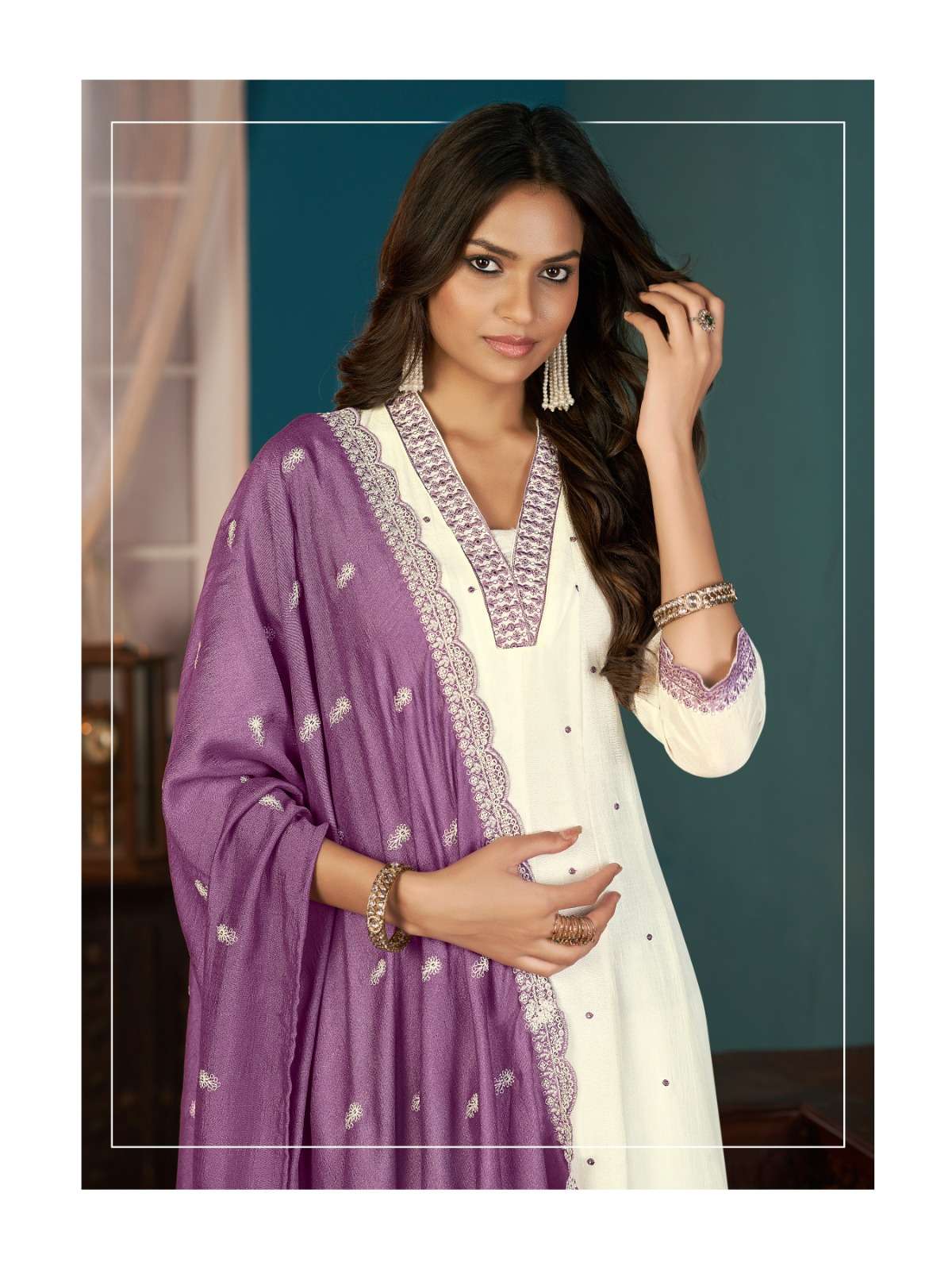 MEGHA BY AANCHI IN VICHITRA SILK 3 PCS SET FLAIR CONCEPT WITH FANCY DUPATTA WORK