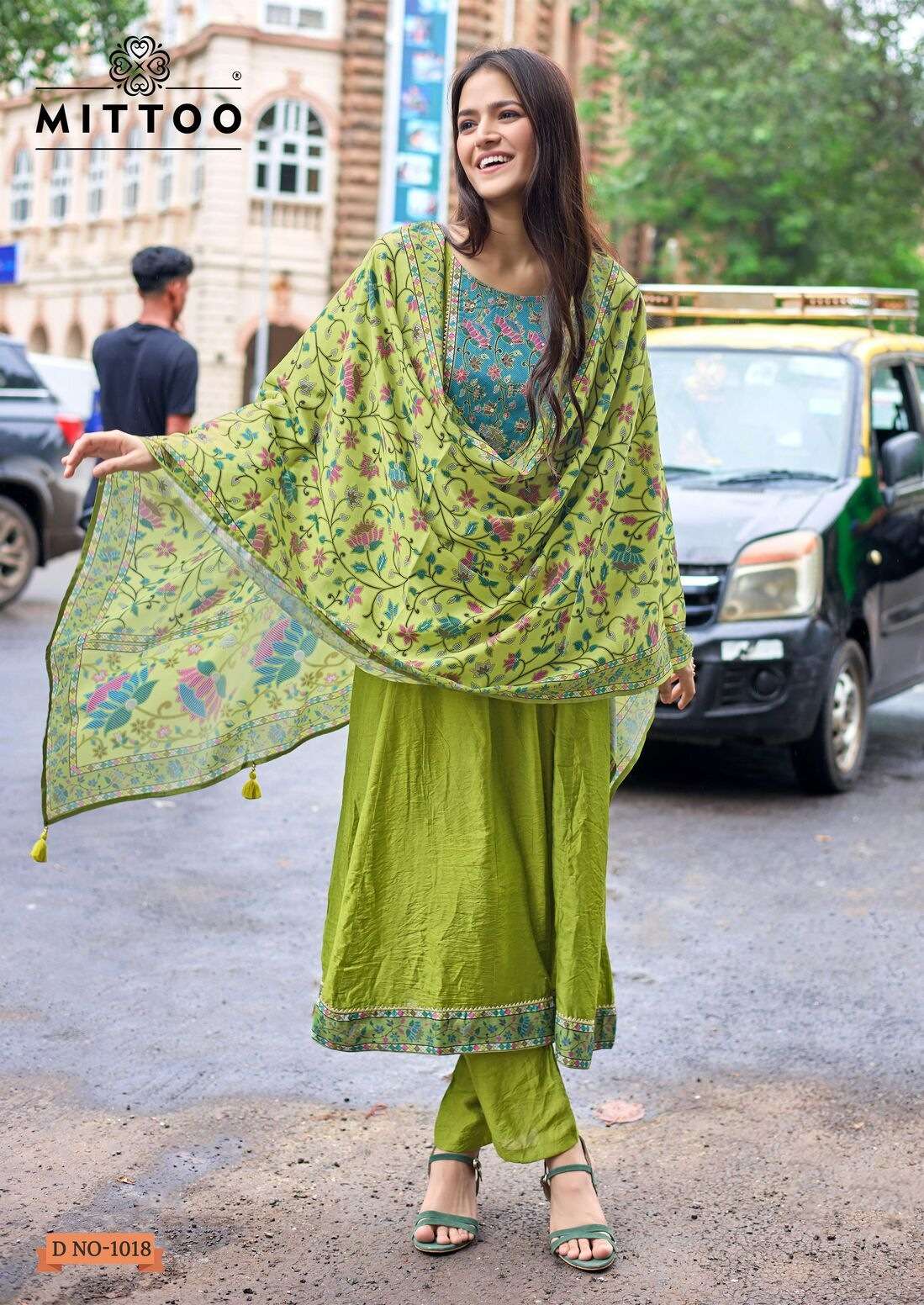 MUSKAAN VOL-1 BY MITTOO IN MODAL SILK KURTI PANT & DUPATTA WITH HANDWORK 