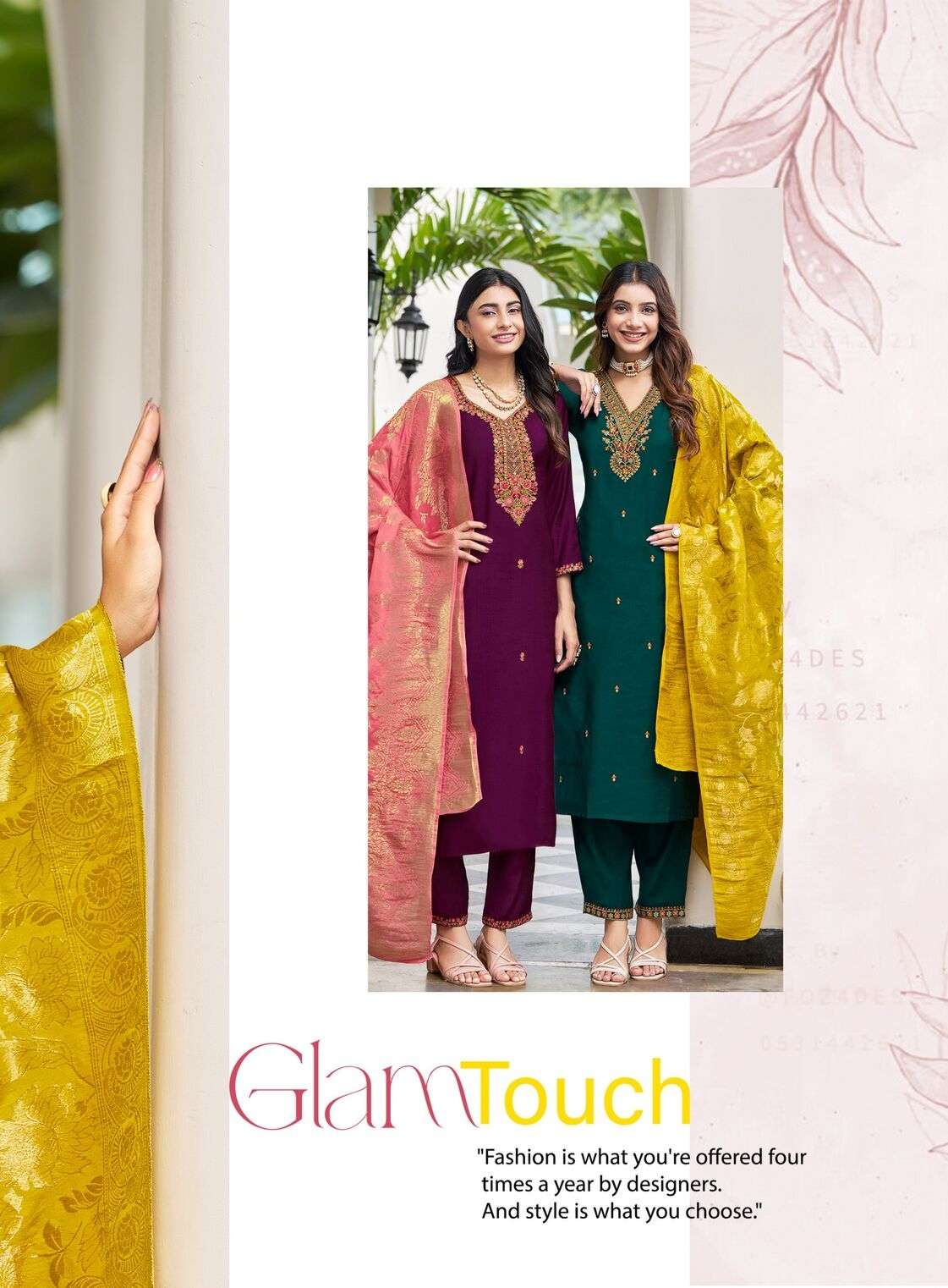 NAZAKAT VOL-1 BY RADHIKA LIFESTYLE IN VATICAN SILK KURTI PANT WITH JACQUARD DUPATTA 