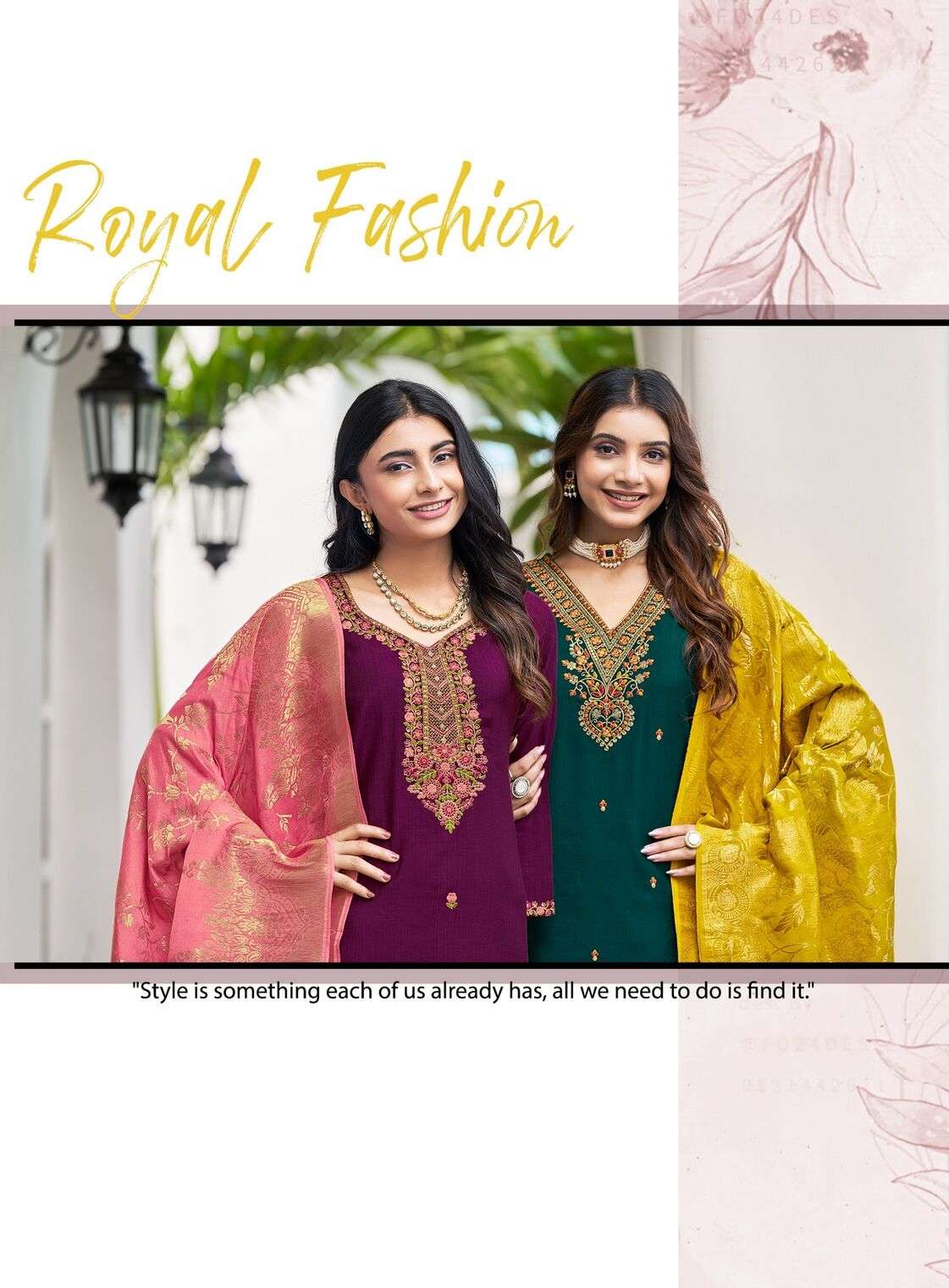 NAZAKAT VOL-1 BY RADHIKA LIFESTYLE IN VATICAN SILK KURTI PANT WITH JACQUARD DUPATTA 