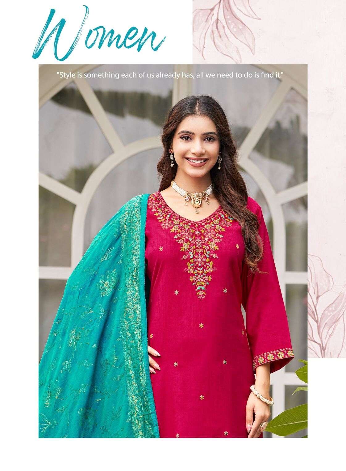 NAZAKAT VOL-1 BY RADHIKA LIFESTYLE IN VATICAN SILK KURTI PANT WITH JACQUARD DUPATTA 