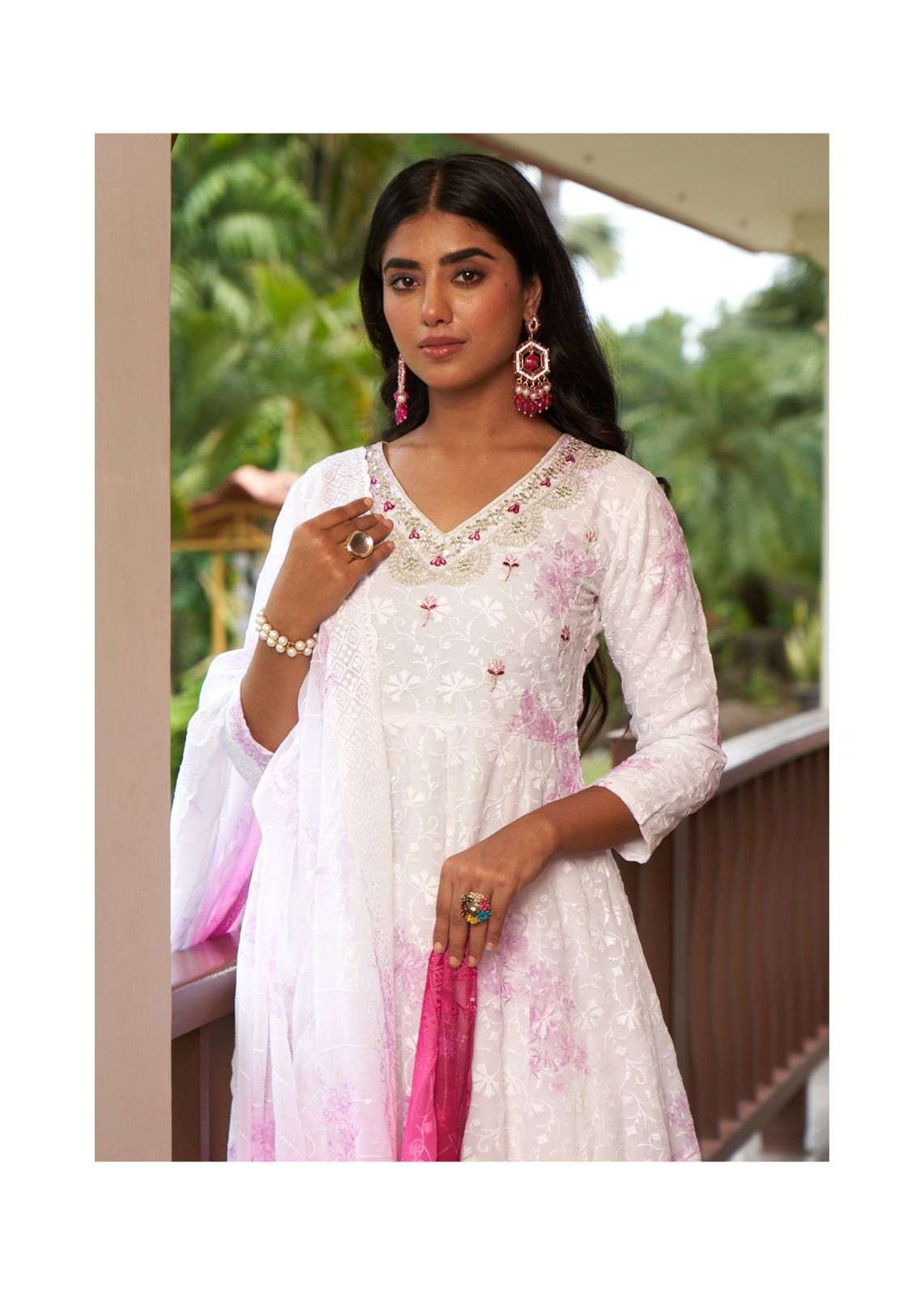 RAASHI BY SERIEMA IN HEAVY GEORGETTE SHIFFLEI WORK ANARKALI STYLE WITH HEAVY EMBROIDERY 