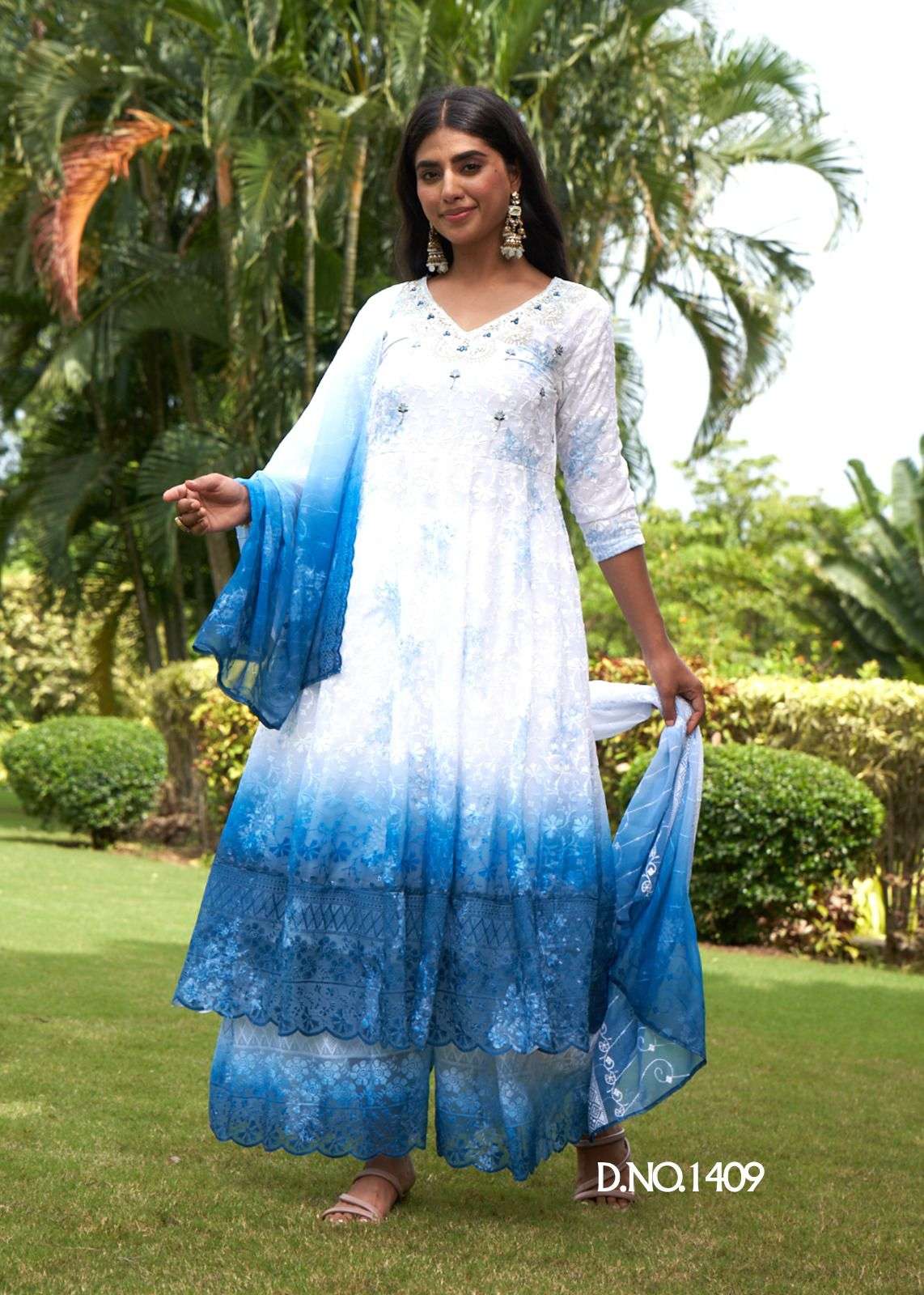 RAASHI BY SERIEMA IN HEAVY GEORGETTE SHIFFLEI WORK ANARKALI STYLE WITH HEAVY EMBROIDERY 