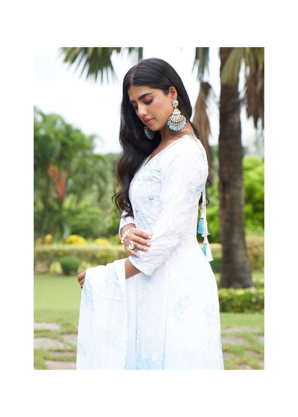 RAASHI BY SERIEMA IN HEAVY GEORGETTE SHIFFLEI WORK ANARKALI STYLE WITH HEAVY EMBROIDERY 