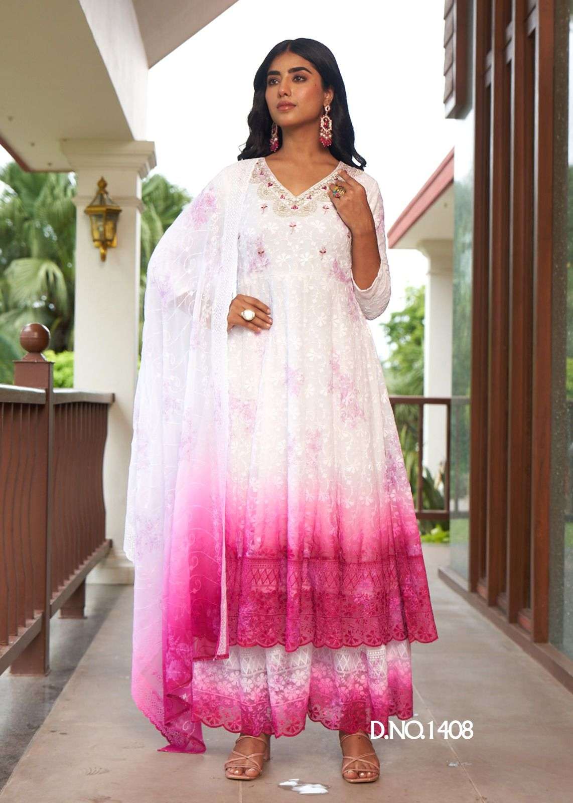 RAASHI BY SERIEMA IN HEAVY GEORGETTE SHIFFLEI WORK ANARKALI STYLE WITH HEAVY EMBROIDERY 