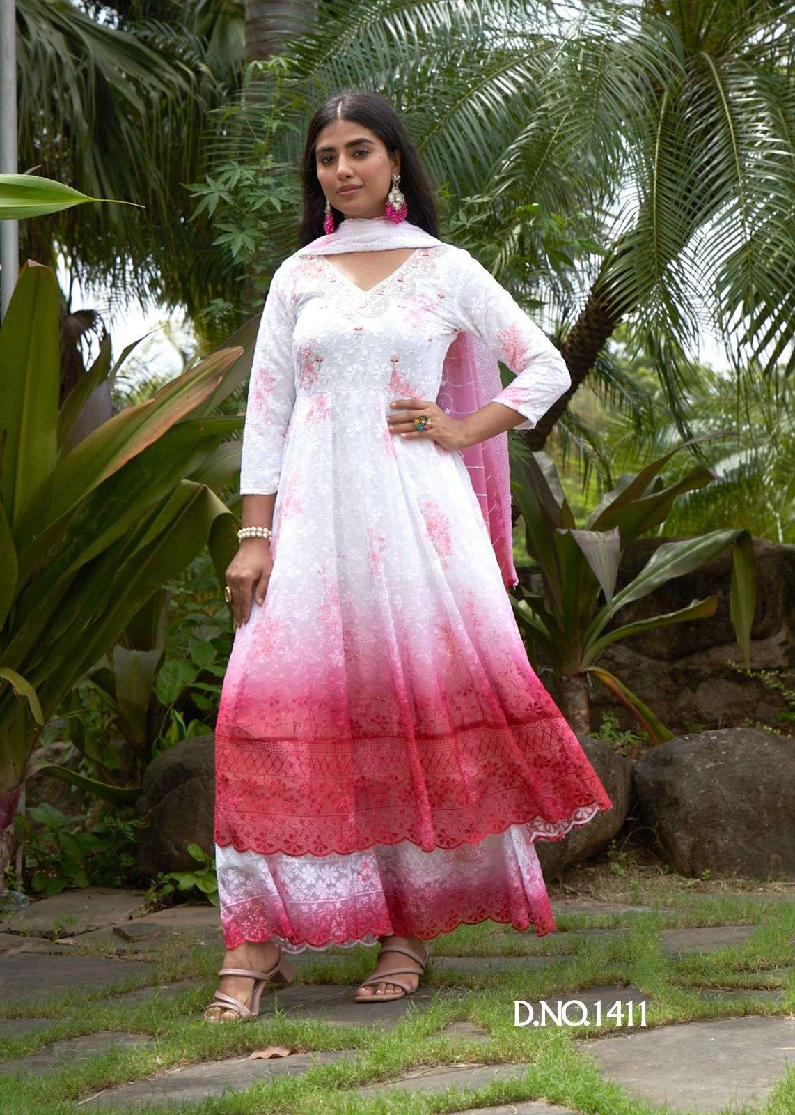 RAASHI BY SERIEMA IN HEAVY GEORGETTE SHIFFLEI WORK ANARKALI STYLE WITH HEAVY EMBROIDERY 