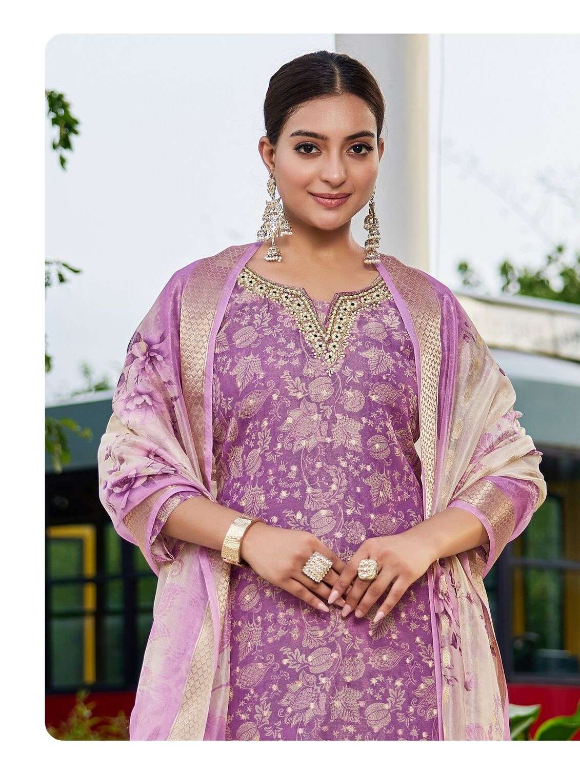 RAHIMA BY AANCHI IN JACQUARD PRINT WITH FANCY DIGITAL DUPATTA STRAIGHT CONCEPT 