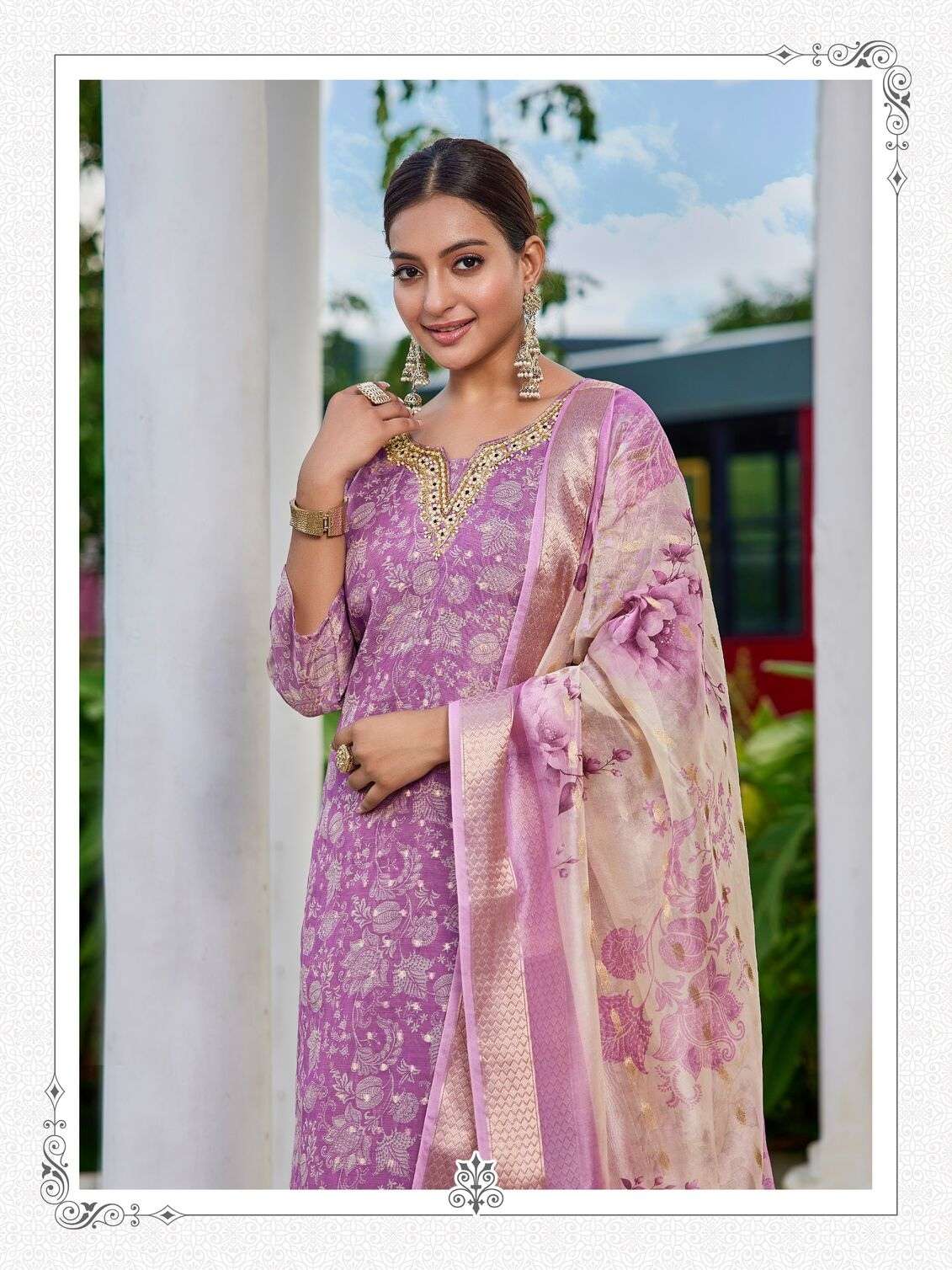 RAHIMA BY AANCHI IN JACQUARD PRINT WITH FANCY DIGITAL DUPATTA STRAIGHT CONCEPT 