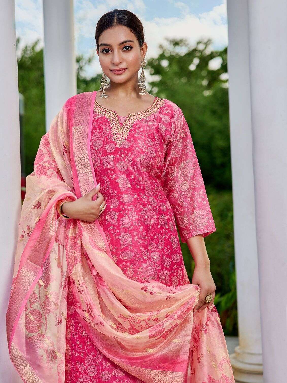 RAHIMA BY AANCHI IN JACQUARD PRINT WITH FANCY DIGITAL DUPATTA STRAIGHT CONCEPT 