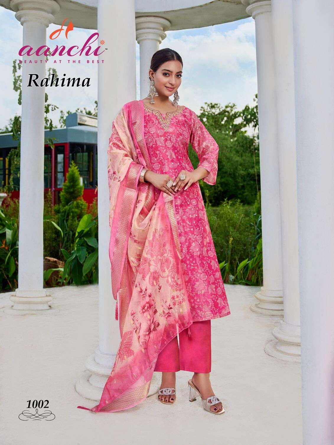 RAHIMA BY AANCHI IN JACQUARD PRINT WITH FANCY DIGITAL DUPATTA STRAIGHT CONCEPT 