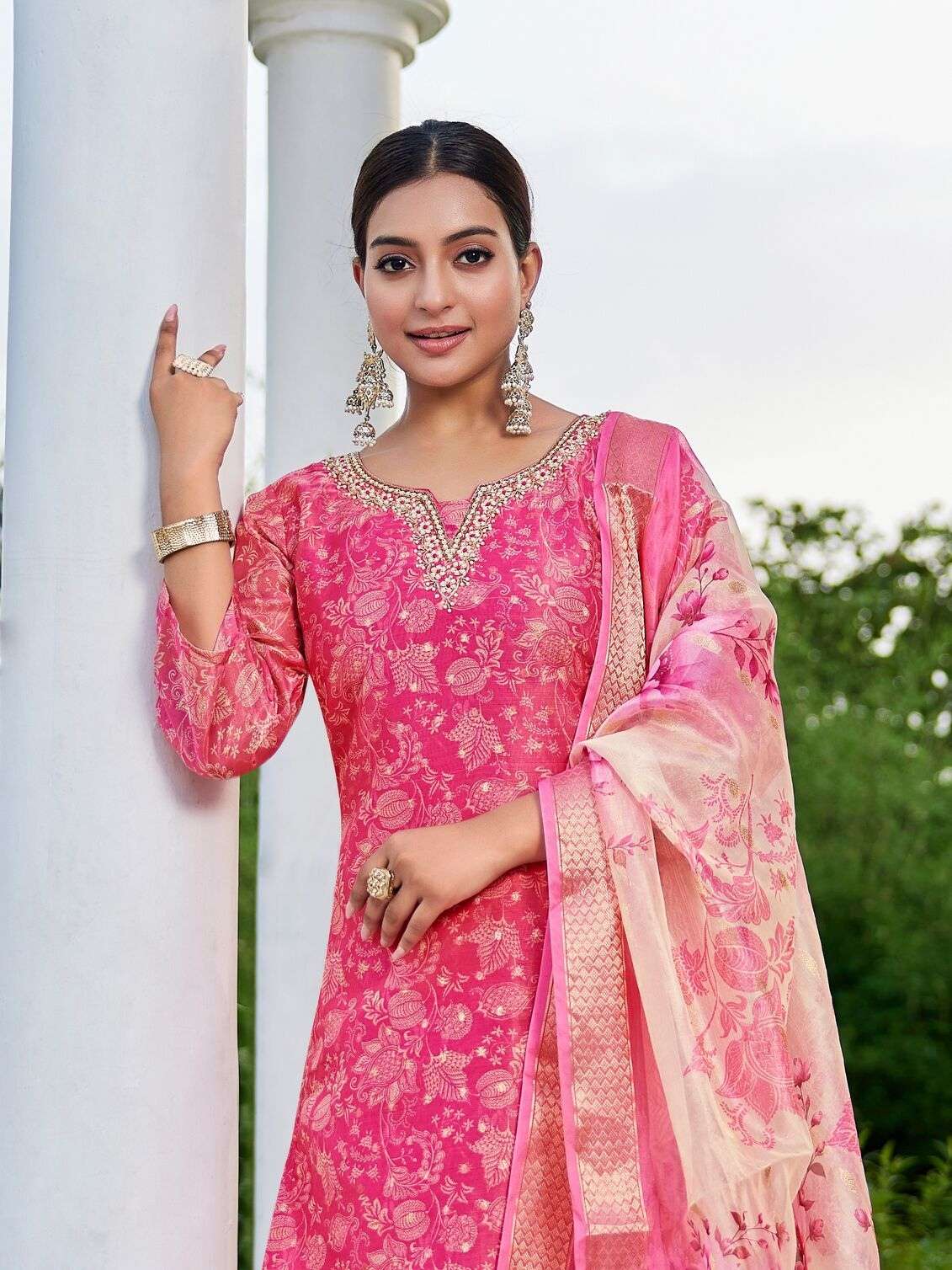 RAHIMA BY AANCHI IN JACQUARD PRINT WITH FANCY DIGITAL DUPATTA STRAIGHT CONCEPT 