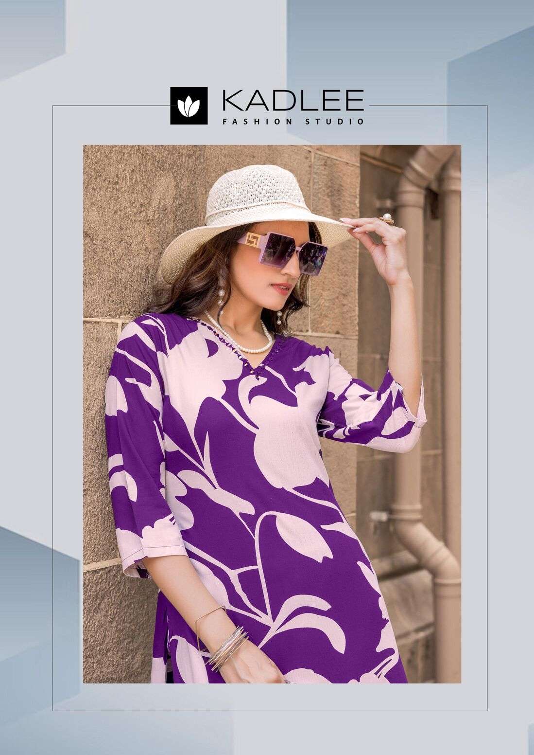 RANGOLI VOL-2 BY KADLEE IN RAYON PRINT WITH PRINTED KURTI AND PANT 